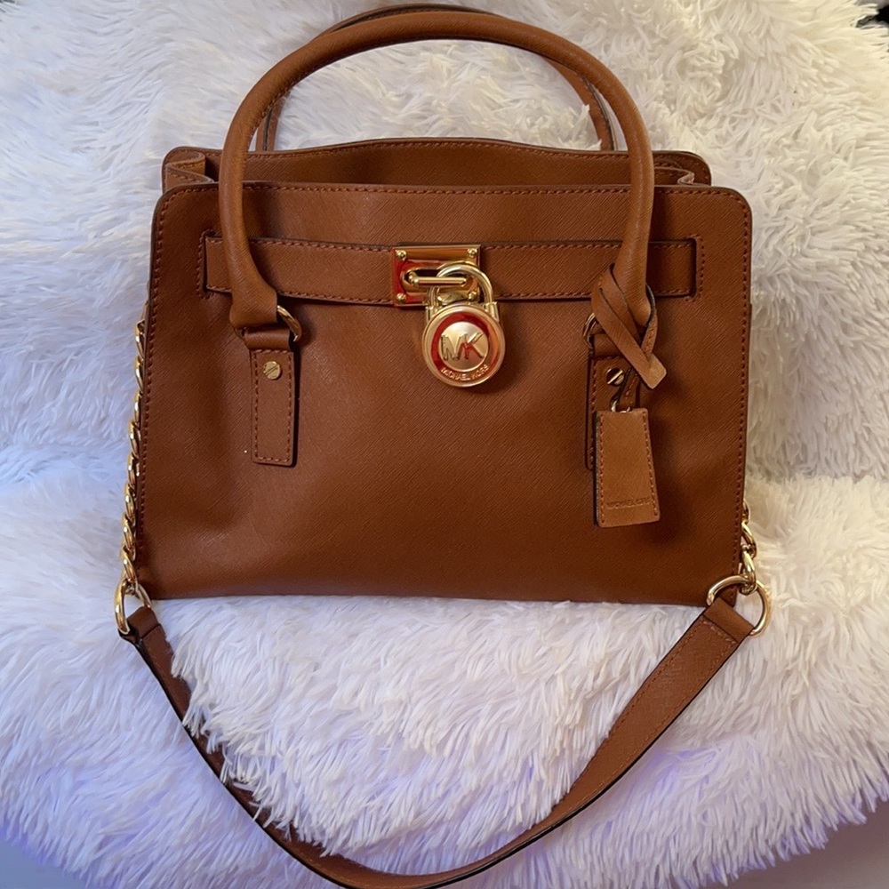 Michael Kors Medium Hamilton Leather Satchel
